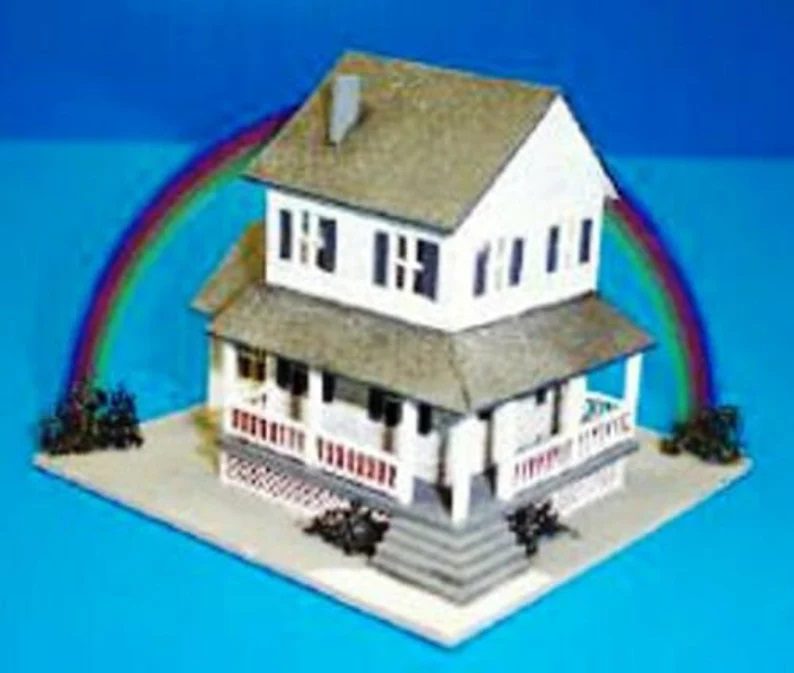 Dollhouse Miniature Auntie Em S Farmhouse Kit 1 144 Scale All About   AuntieEmsKit 